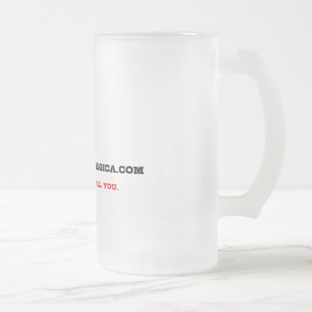 Log on Telnet - Glass Beer Mug (Right)