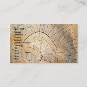 Log pattern business card