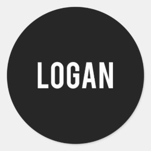 Logan - Cool New Funny Name Fan Gift Tee  Classic Round Sticker