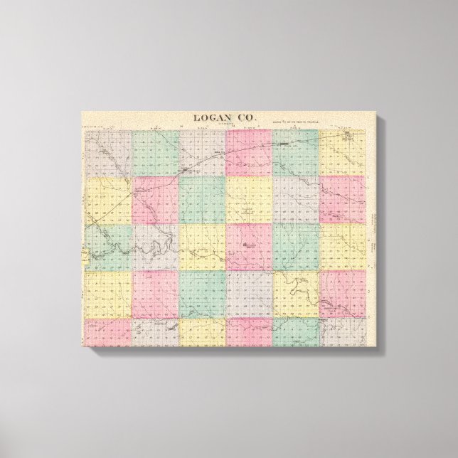 Logan County, Kansas Canvas Print (Front)