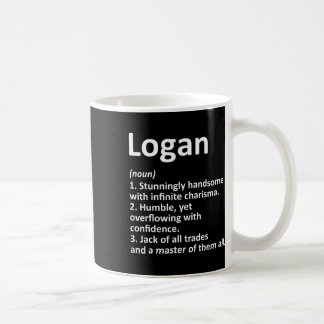 Logan Definition Personalised Name Funny Birthday  Coffee Mug