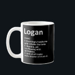 LOGAN Definition Personalised Name Funny Birthday  Coffee Mug<br><div class="desc">LOGAN Definition Personalised Name Funny Birthday Gift Idea</div>