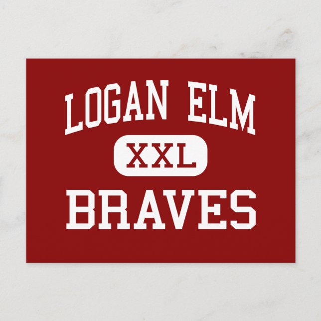 Logan Elm - Braves - High - Circleville Ohio Postcard (Front)