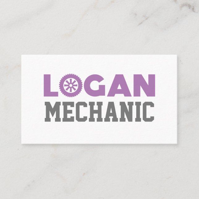 Logan Mechanic Business Card (Front)