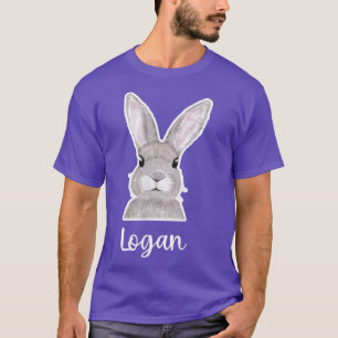 Logan Name Easter Bunny Custom Name Good Friday T-Shirt