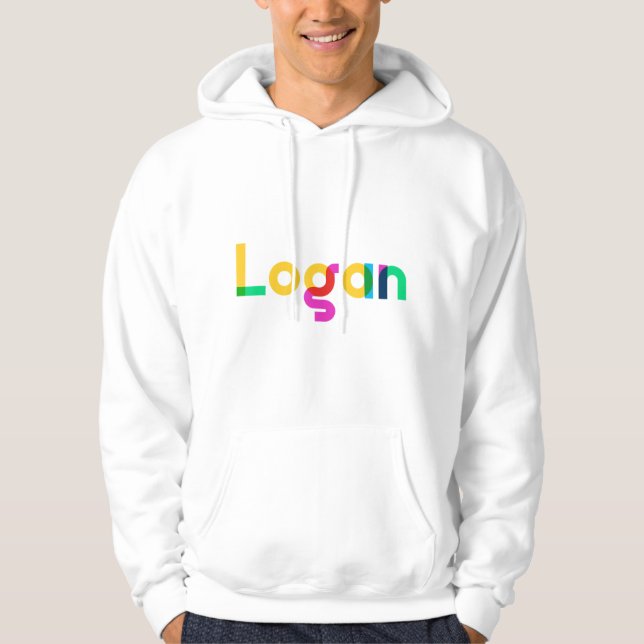 Logan Name For Children Babies Adults Named Logan Hoodie (Front)