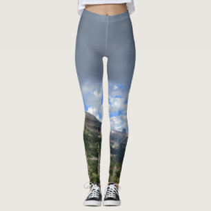 Logan Pass Panorama - Glacier National Park Leggings