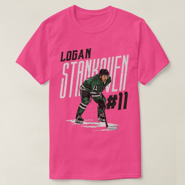 Logan Stankoven Dallas Player Name TShirt 1 (Design Front)