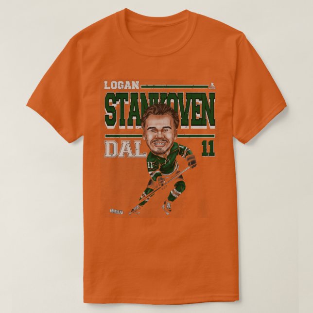 Logan Stankoven Dallas toon TShirt 1 (Design Front)