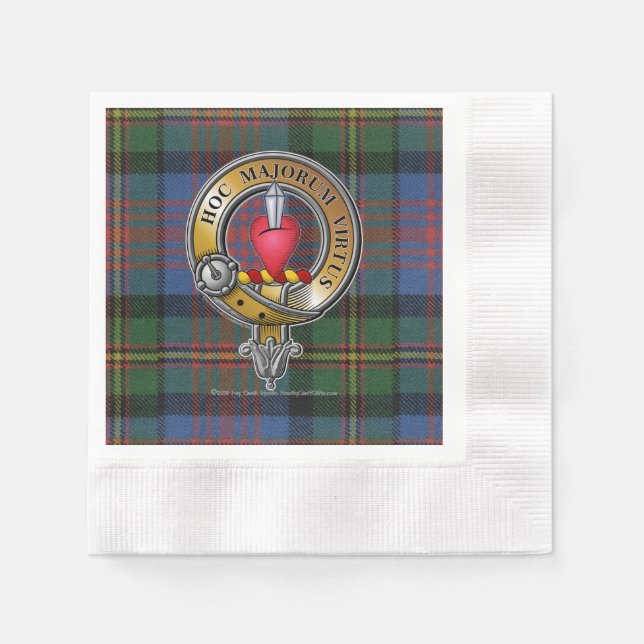 Logan Tartan & Badge Napkin (Front)