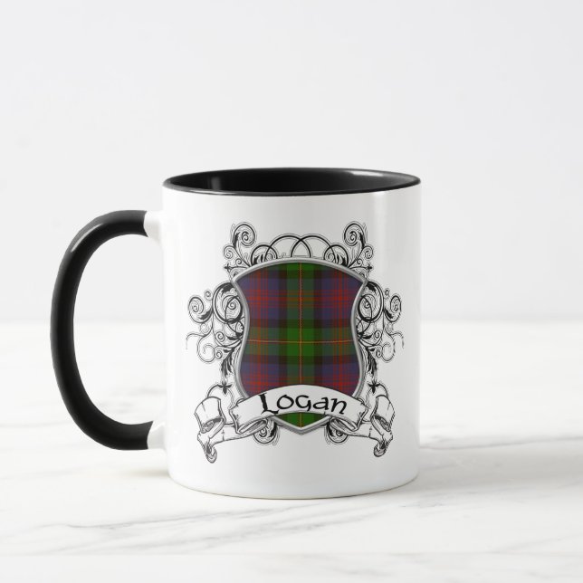 Logan Tartan Shield Mug (Left)