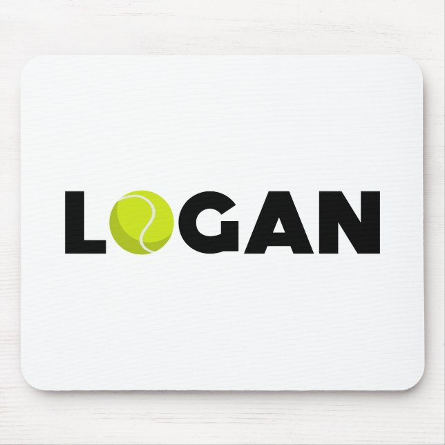 Logan Tennis Mouse Mat (Front)