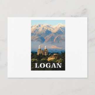 logan utah tag postcard
