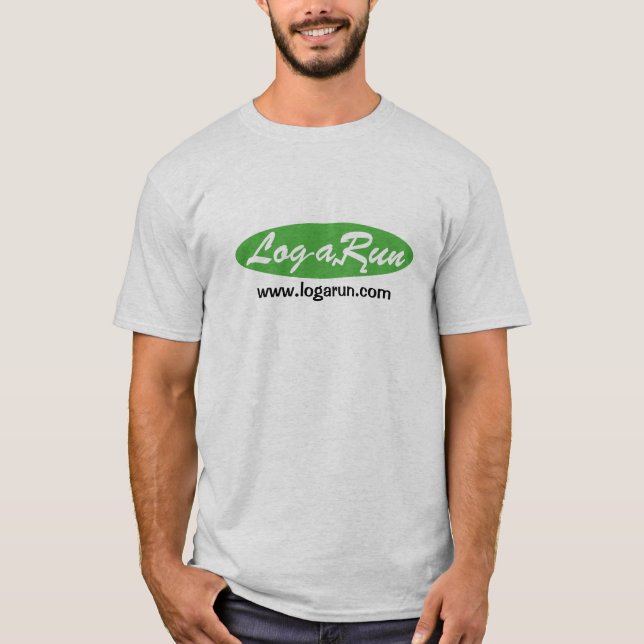 Logarun Logo Ash T-Shirt (Front)