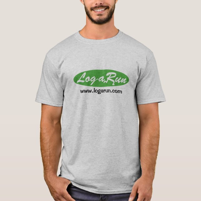 Logarun Logo Grey T-Shirt (Front)
