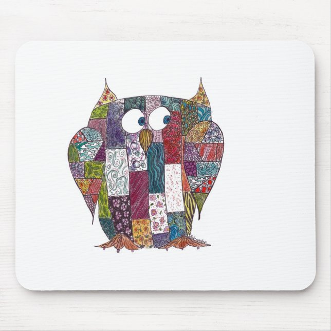 LogCabin Owl Mouse Mat (Front)
