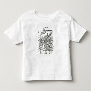 Loggan's map of Oxford, Eastern Sheet Toddler T-Shirt