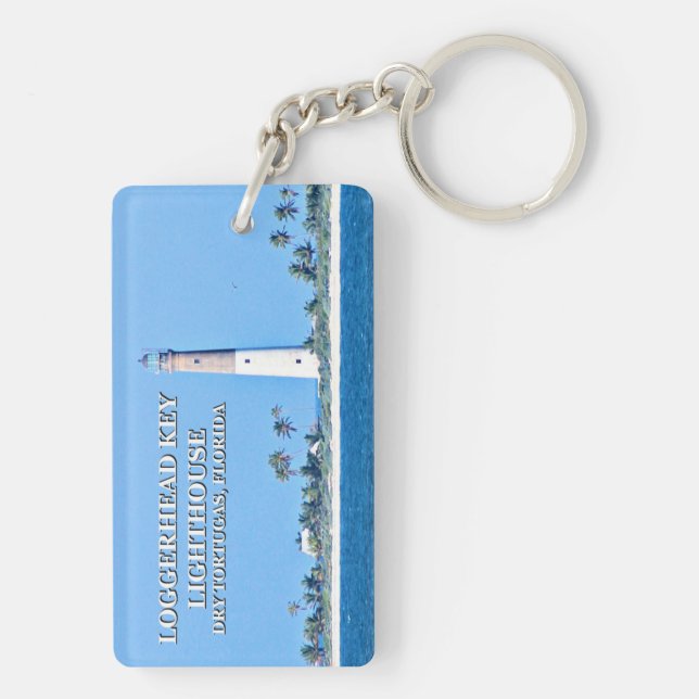 Loggerhead Key Lighthouse, Dry Tortugas Florida Key Ring (Back)