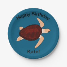 Loggerhead sea Turtle Happy Birthday 