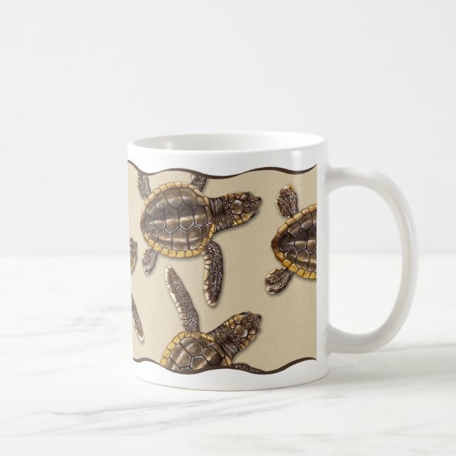 Loggerhead Sea Turtle Hatchling Mug (Right)