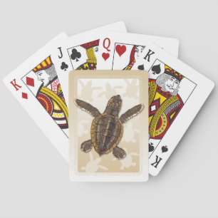 Loggerhead Sea Turtle Hatchling Playing Cards
