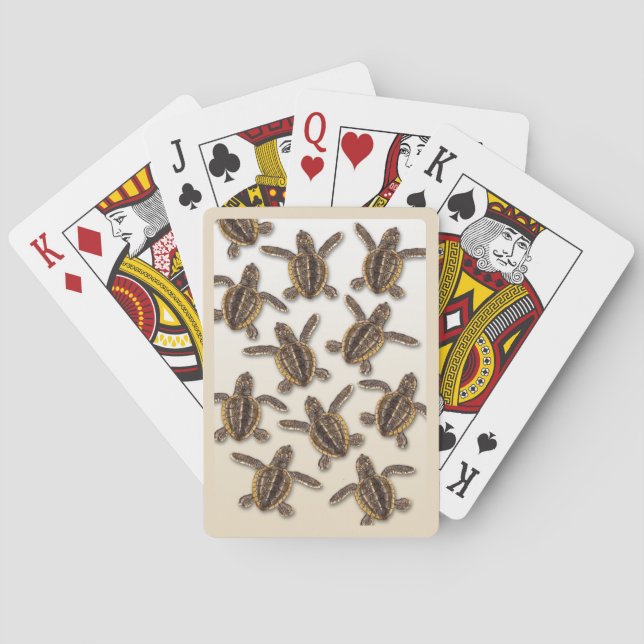 Loggerhead Sea Turtle Playing Cards (Back)