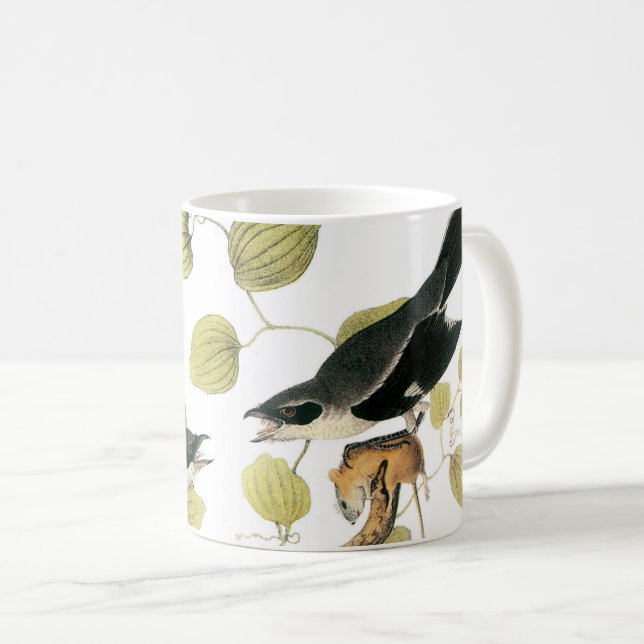Loggerhead Shrike by Audubon Coffee Mug (Front Right)