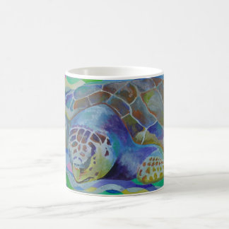 Loggerhead Turtle Colourful Art Coffee Mug
