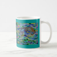 Loggerhead Turtle Colourful Art