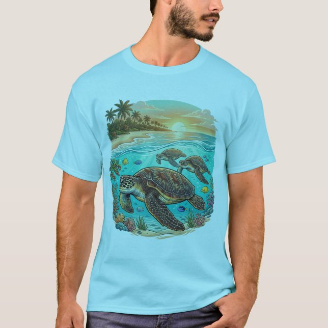 Loggerhead Turtles T-Shirt (Front)