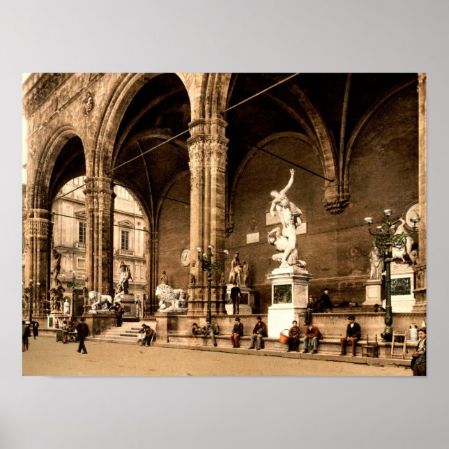 Loggia dei Lanzi Florence Tuscany Italy Poster (Front)