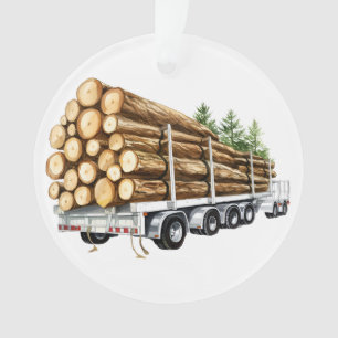 Logging Industry Truck Ornament