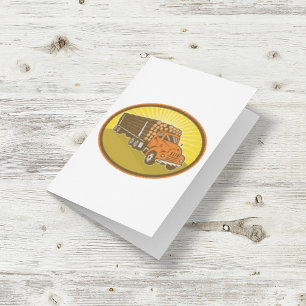Logging Truck Card