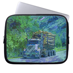 Logging Truck Driver's Arty Laptop Sleeve