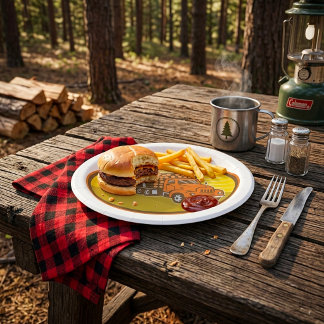 Logging Truck Paper Plate