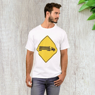 Logging Truck Warning Sign Transport Road Safety T-Shirt