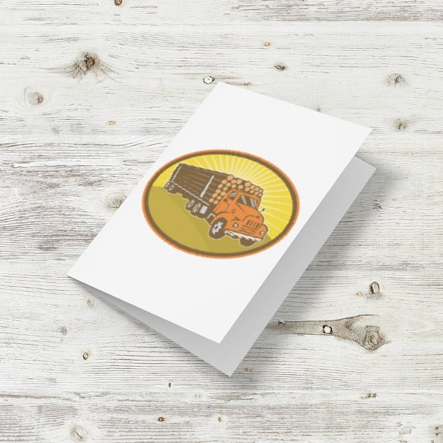 Logging Truck Wood Transport Hauler Card (Creator Uploaded)