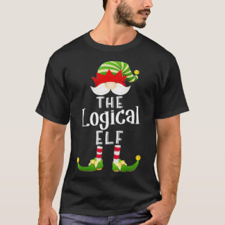 Logical Elf Group Christmas Funny Pajama Party  T-Shirt