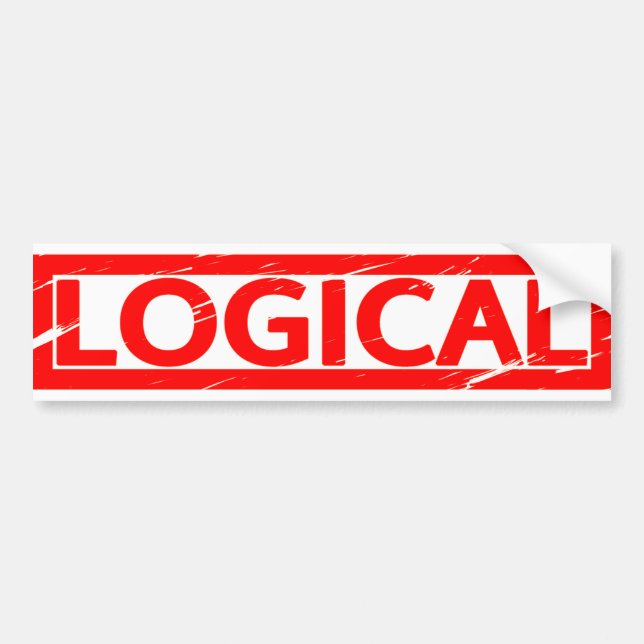 Logical Stamp Bumper Sticker (Front)