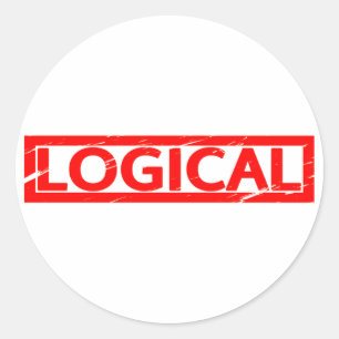 Logical Stamp Classic Round Sticker