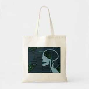 logicskull tote bag