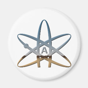 Logidea atheist atomic symbol magnet