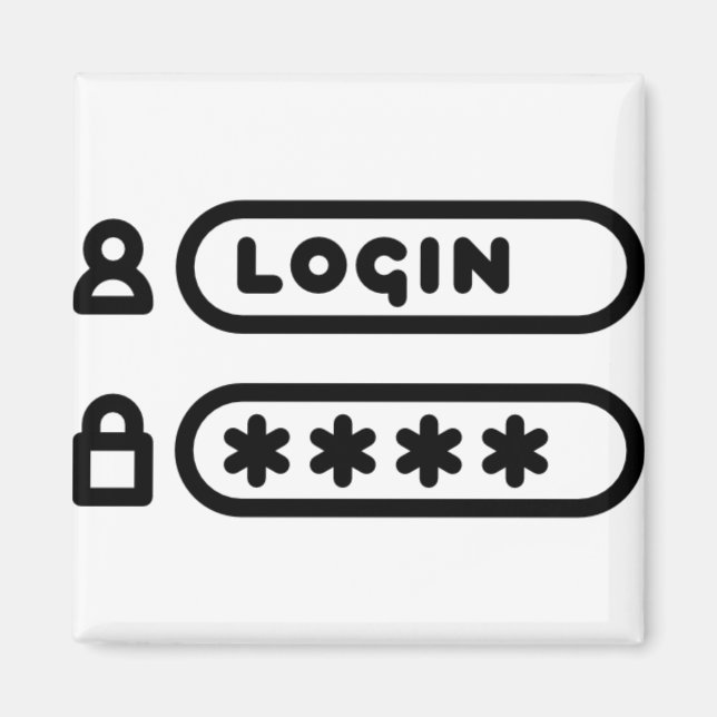 LOGIN / MOT DE PASSE MAGNET (Front)