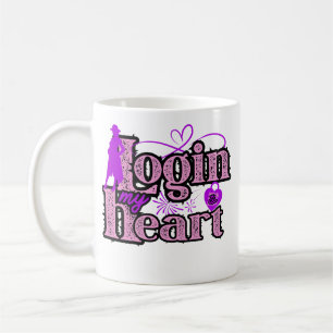 Login to my heart. Valentine's Day Coffee Mug