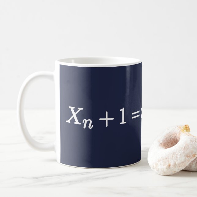 Logistic Map Equation Science Mathematical Mug (With Donut)