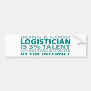 Logistician 3% Talent Bumper Sticker