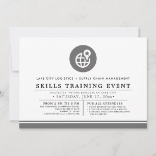 Logistics and Inventory Training Event Minimal Invitation
