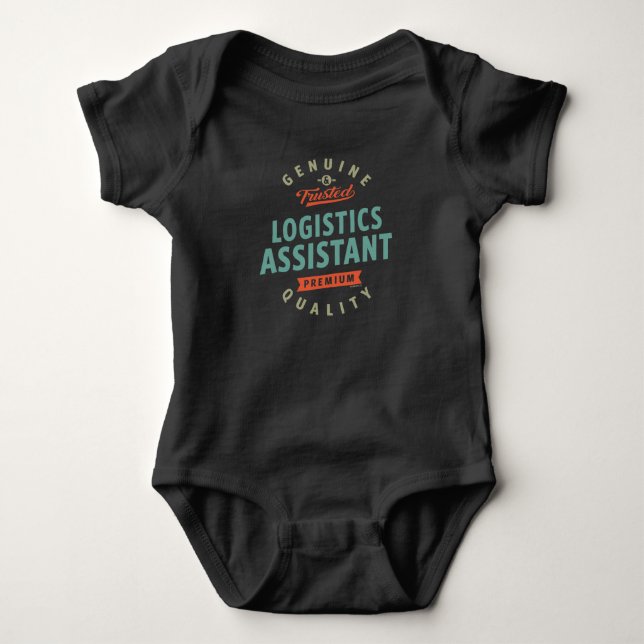 Logistics Assistant Baby Bodysuit (Front)
