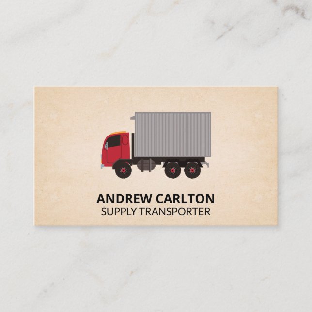 Logistics Delivery Driver Business Card (Front)