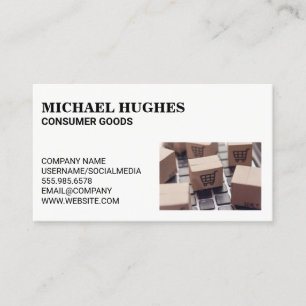 Logistics   Delivery Services   Consumer Goods Business Card